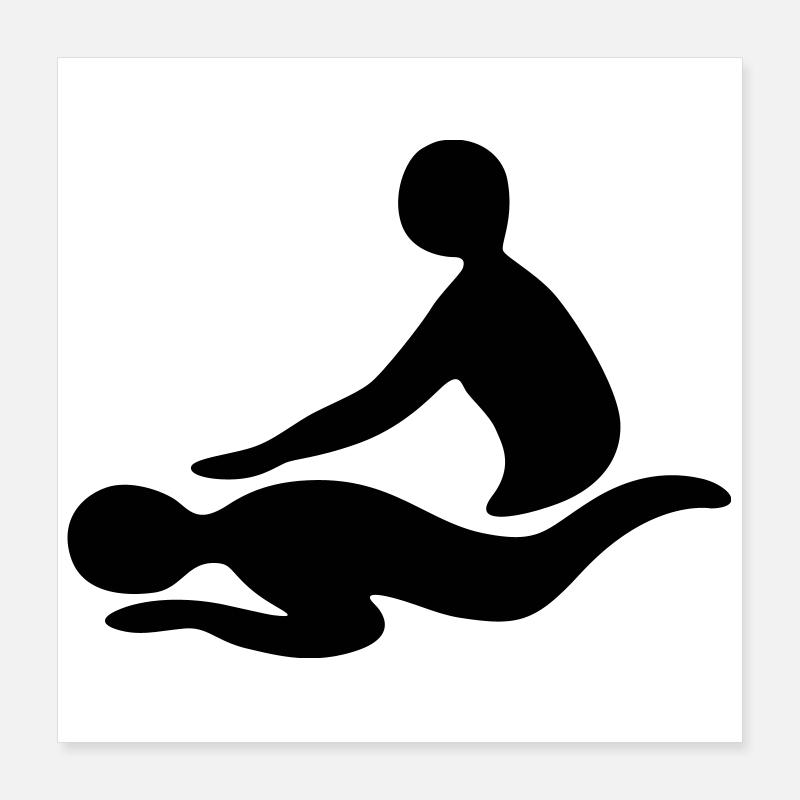 massage Poster 40 x 40 cm