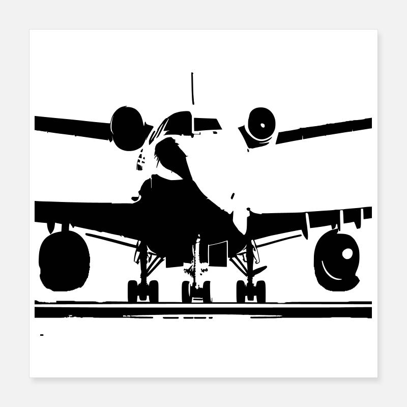 AVION Poster 40 x 40 cm