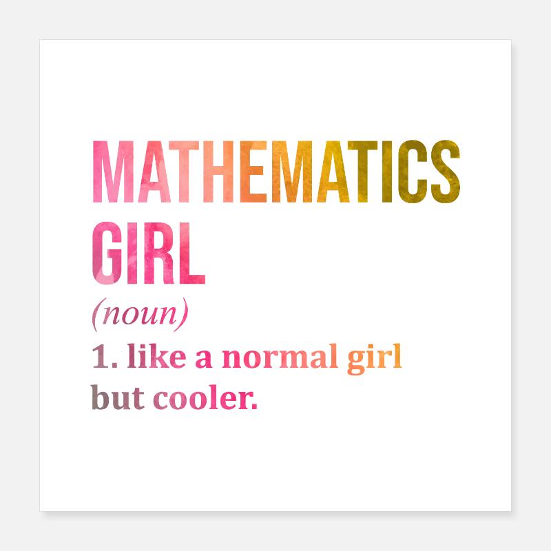 mathematisch Poster 40x40 cm