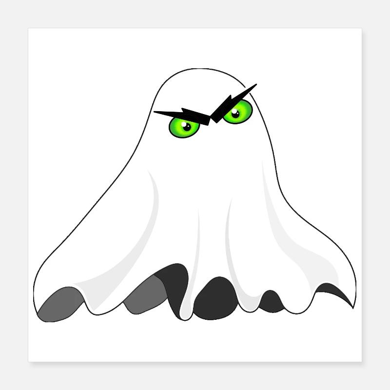 Ghost Poster 16" x 16" (40x40 cm)