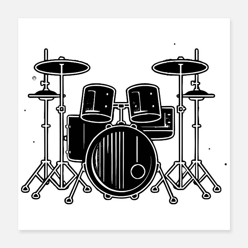 Percussion Poster 16" x 16" (40x40 cm)