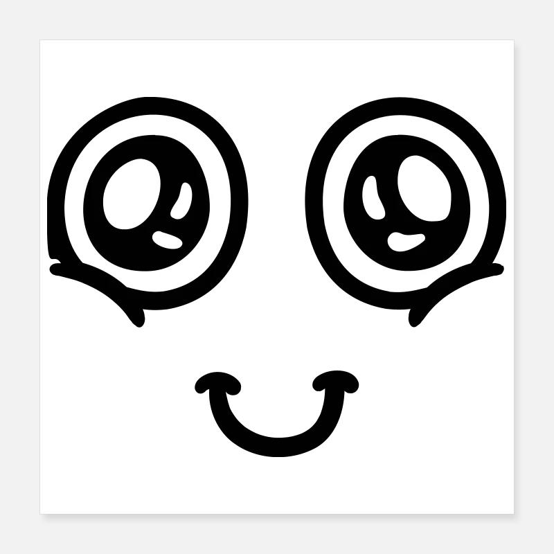 Head in the Clouds Poster 40x40 cm