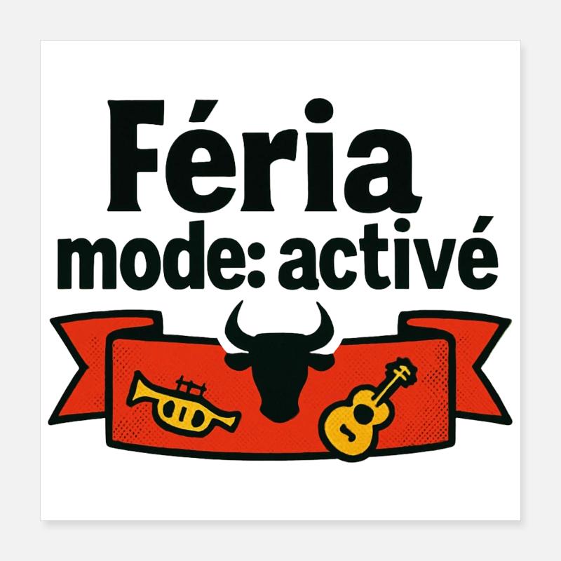 Féria mode : activé Poster 40 x 40 cm