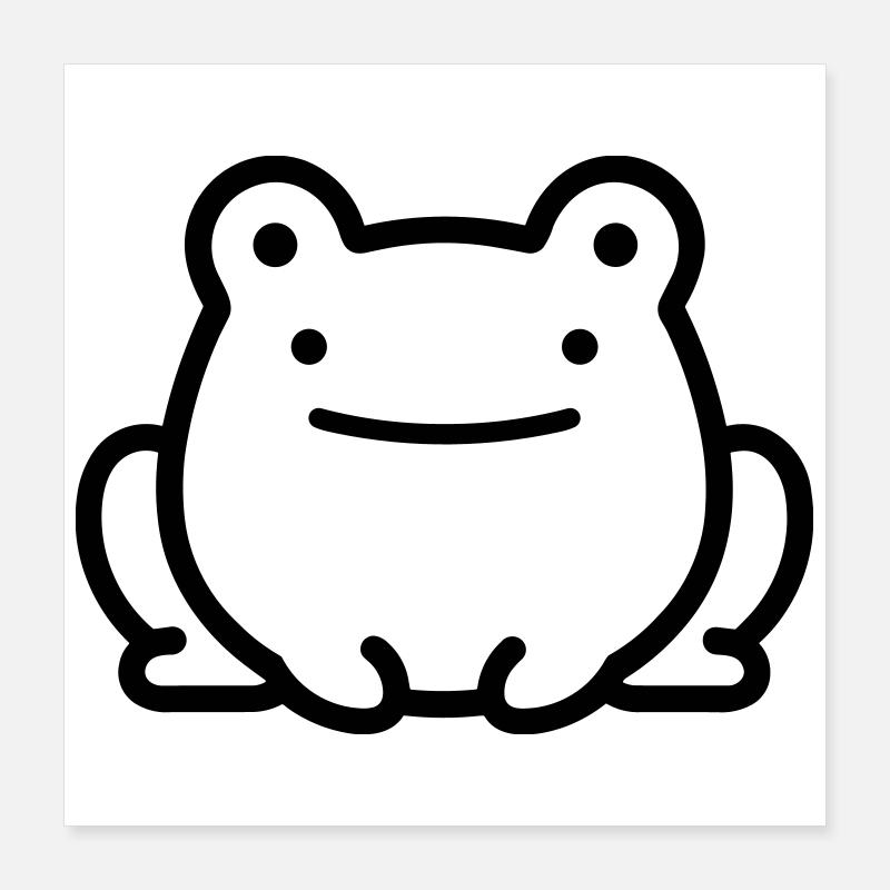 frog Poster 16" x 16" (40x40 cm)