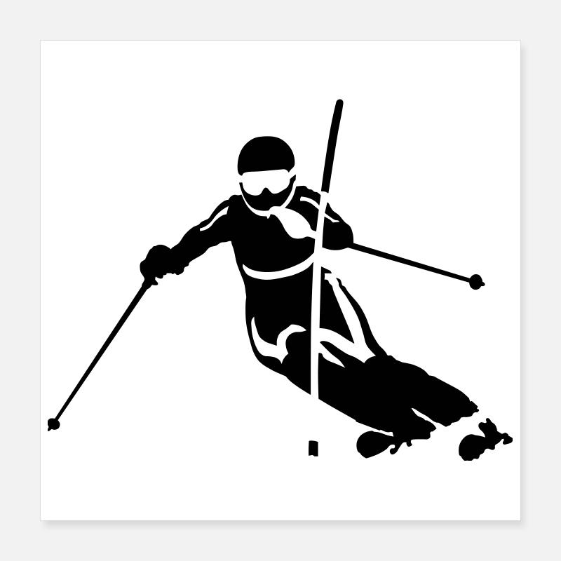slalom Poster 16" x 16" (40x40 cm)