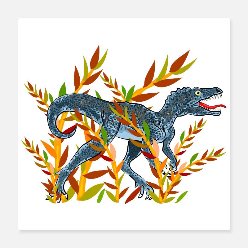 dinosaurier Poster 40x40 cm