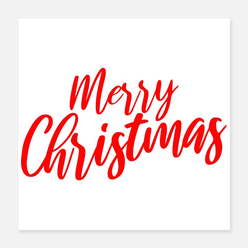 Buon Natale Script Circle Poster 40x40 cm