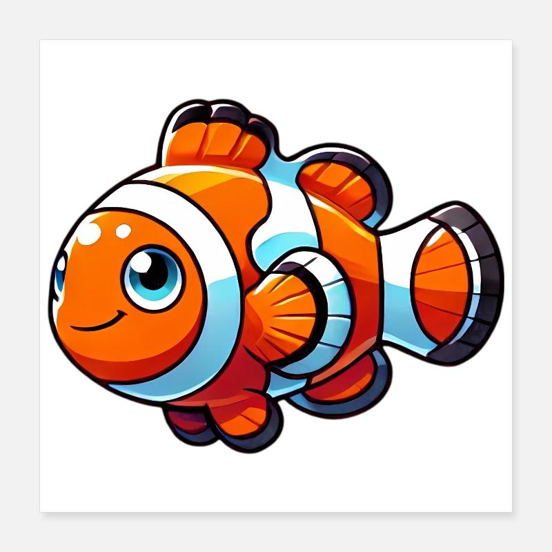 Clownfisch Poster 40x40 cm