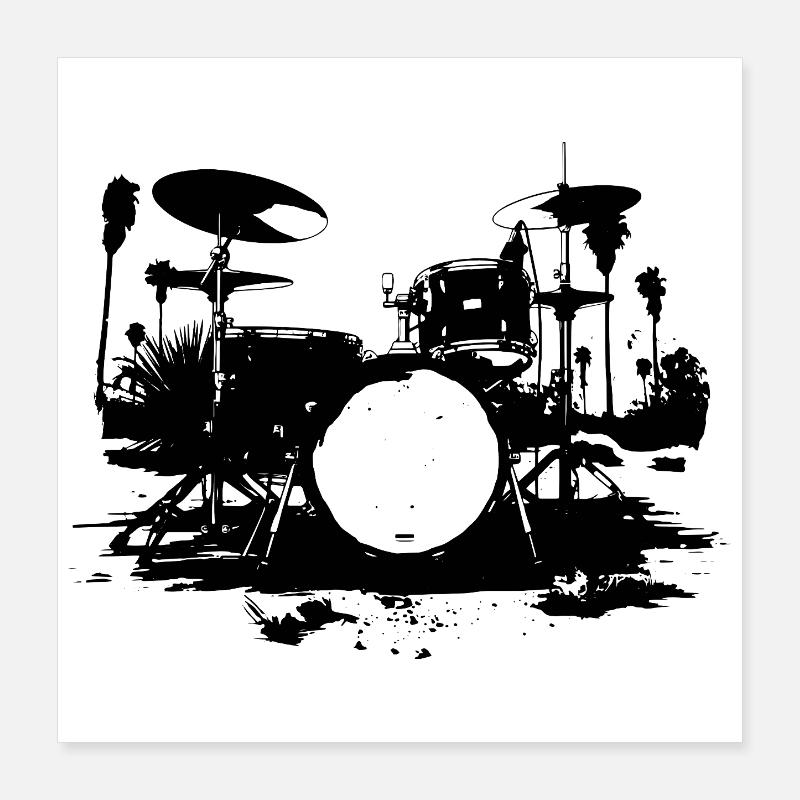 Percussion Poster 16" x 16" (40x40 cm)