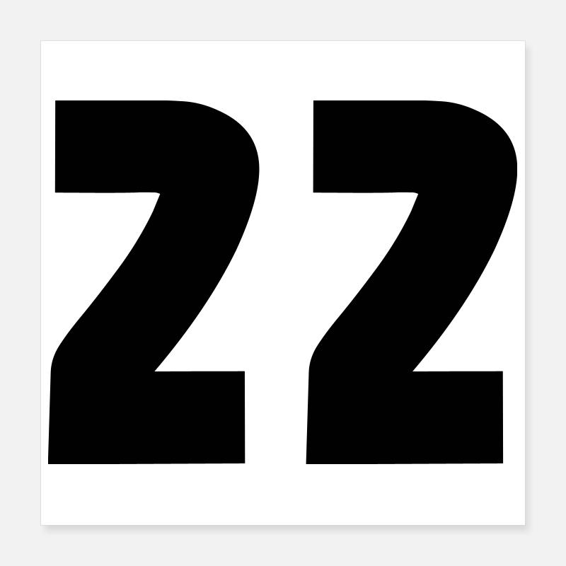 22 Poster 40 x 40 cm