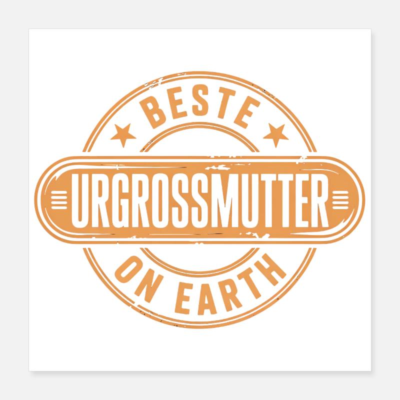 Beste Urgrossmutter Poster 40x40 cm