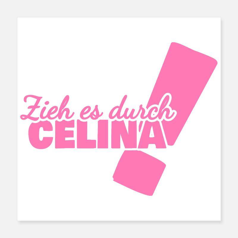 Prénom Celina Poster 40 x 40 cm