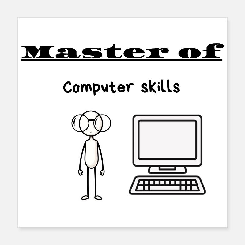 Master en informatique Poster 40 x 40 cm