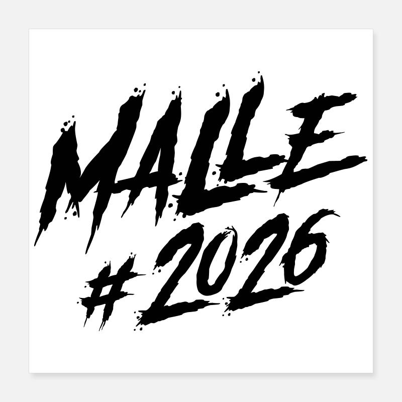 Malle 2026 Mallorca Team Poster 16" x 16" (40x40 cm)