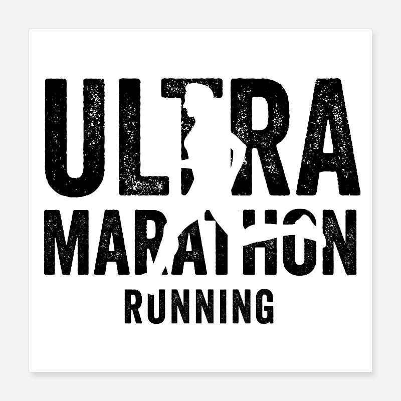 Ultramarathon Poster 40 x 40 cm