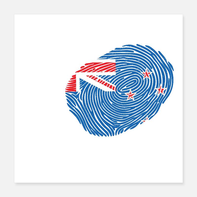 C’est dans mon ADN Nouvelle-Zélande Poster 40 x 40 cm