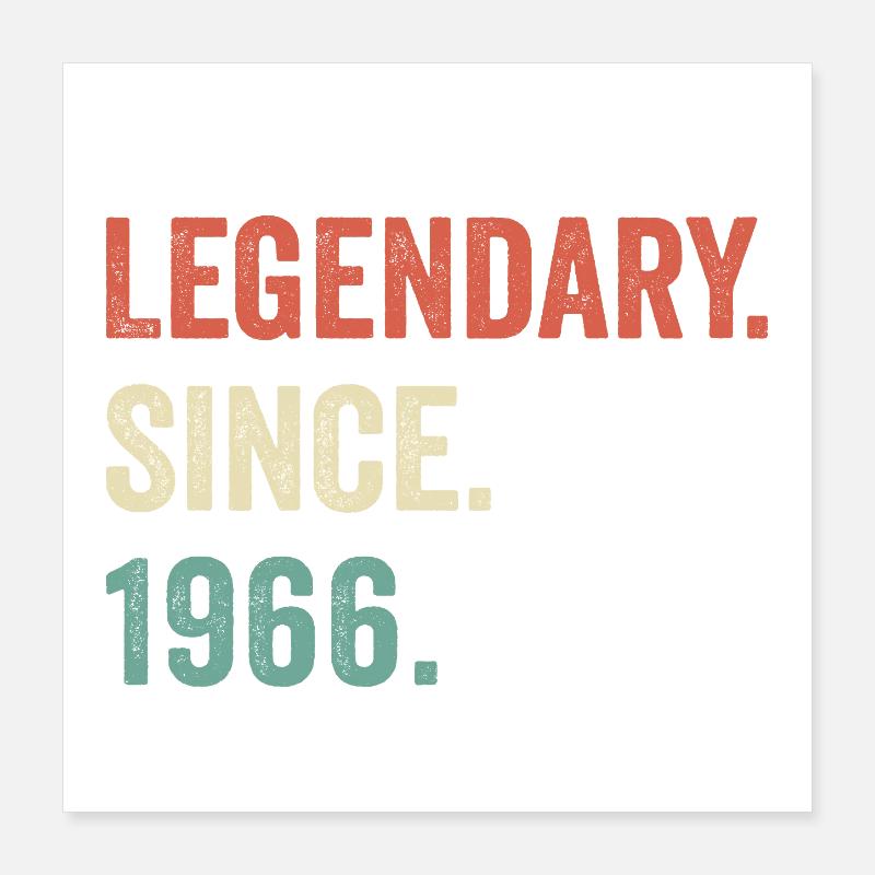 legendär seit 1966 Poster 40x40 cm