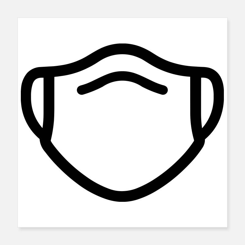 mask Poster 16" x 16" (40x40 cm)