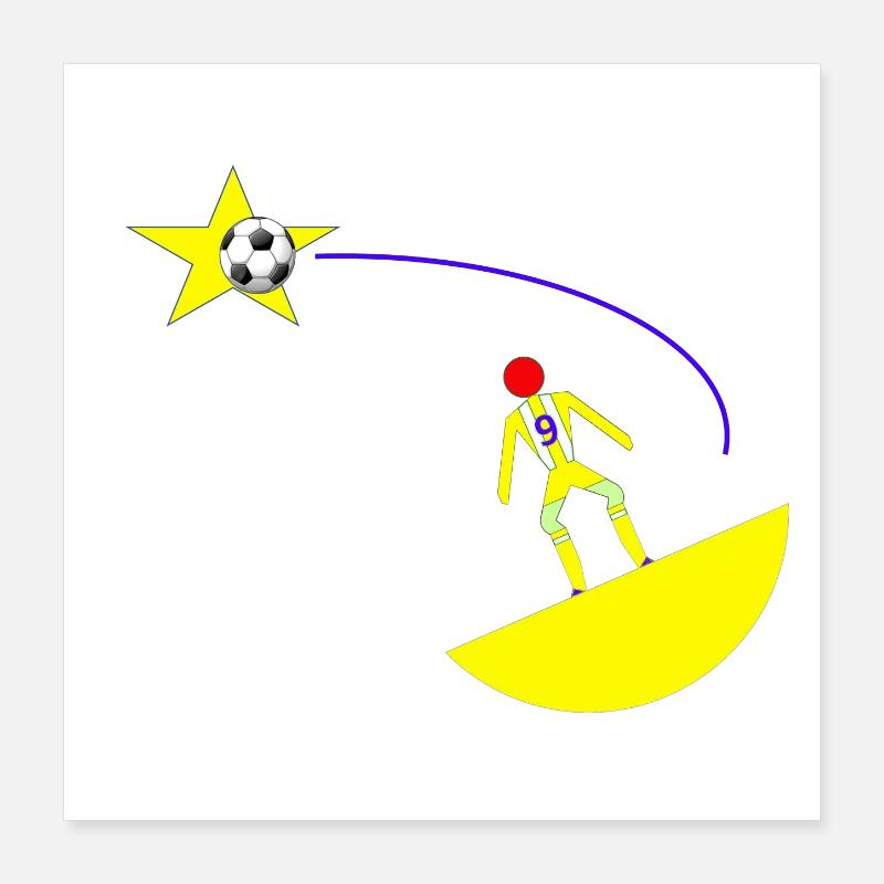 stellar shooting Poster 16" x 16" (40x40 cm)