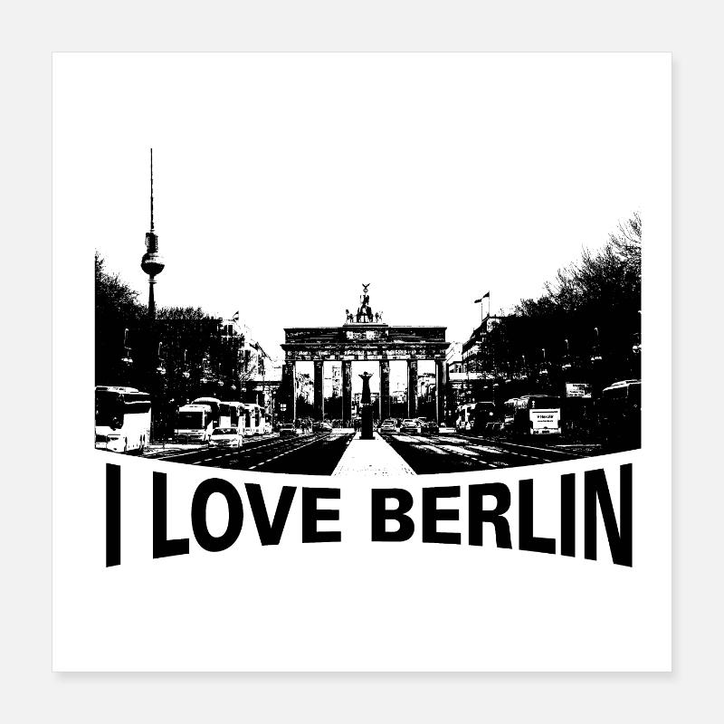J’adore Berlin avec BilD Poster 40 x 40 cm