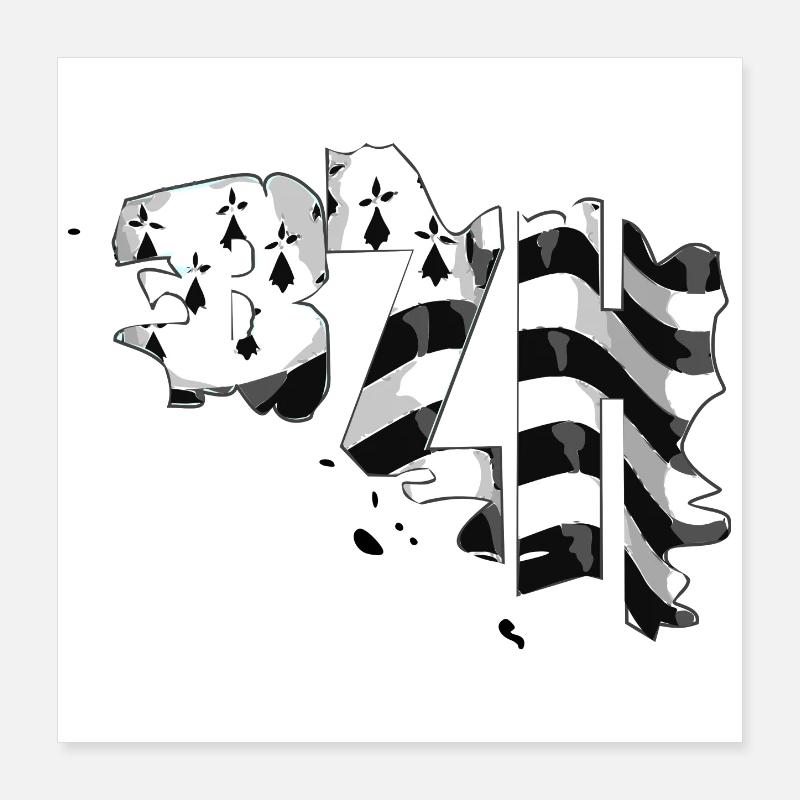 Bretagne Poster 40x40 cm