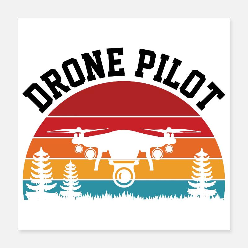 Drone Pilot Poster 16" x 16" (40x40 cm)