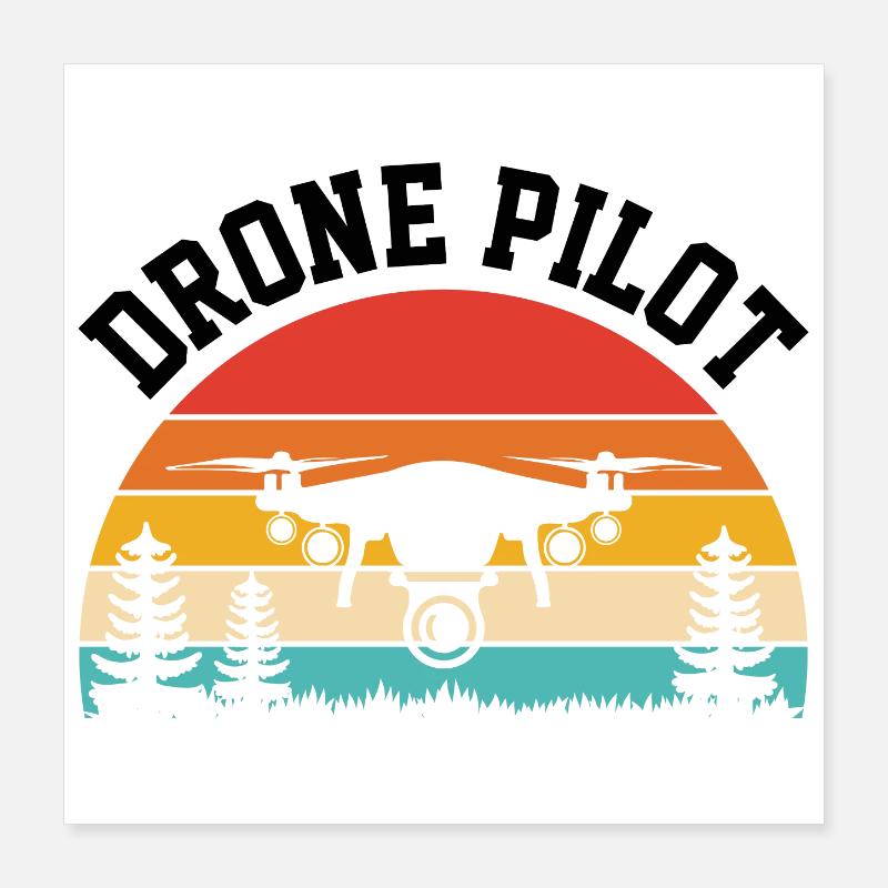 Drone Pilot Poster 16" x 16" (40x40 cm)
