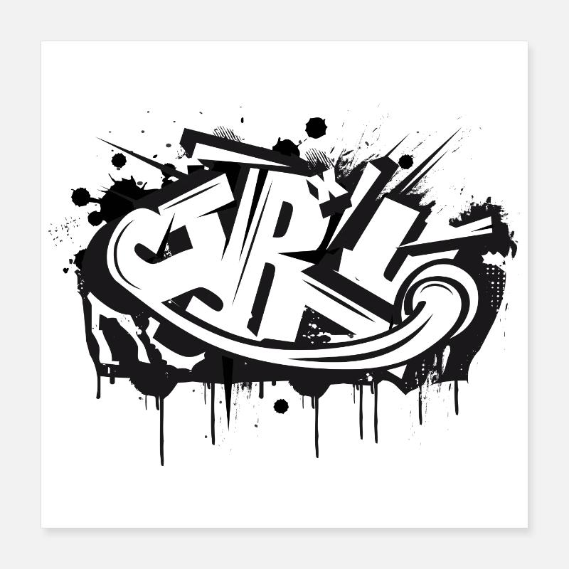 graffiti d’art urbain cool comme STYLE-WRITING Poster 40 x 40 cm