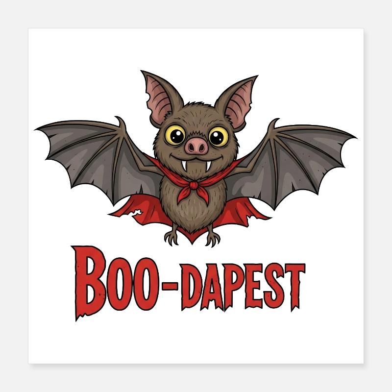 Boo-dapest Fun Trip Poster 40x40 cm