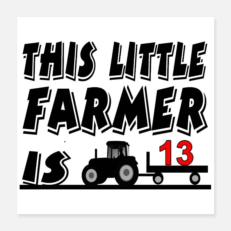 farmer Poster 16" x 16" (40x40 cm)