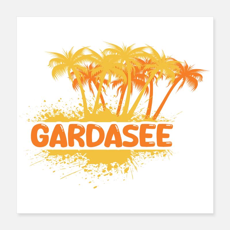 Party Lake Garda Poster 16" x 16" (40x40 cm)