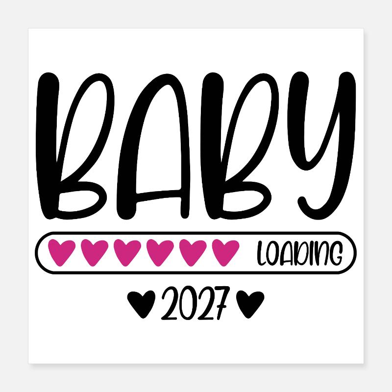 Chargement du bébé 2027 Poster 40 x 40 cm