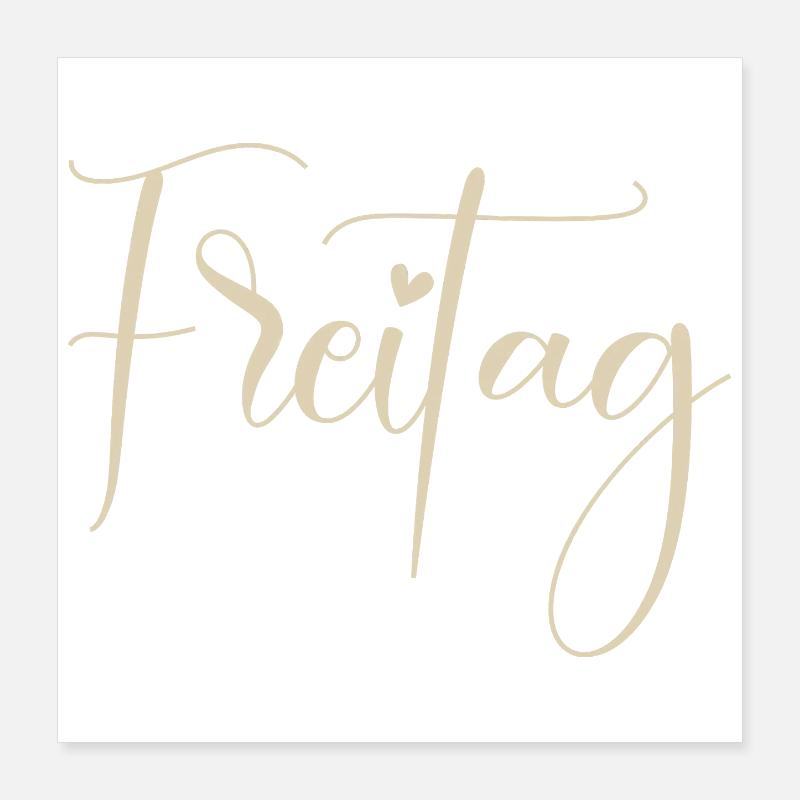 Freitag Poster 40x40 cm