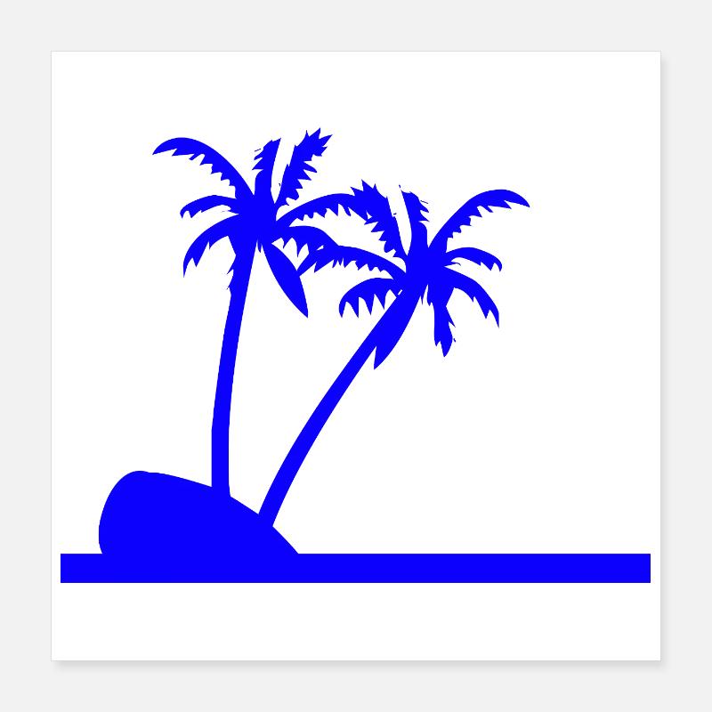 Palm trees Poster 16" x 16" (40x40 cm)