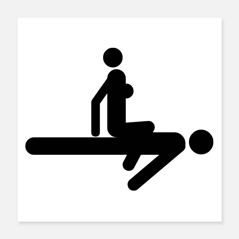Position de sexe Poster 40 x 40 cm