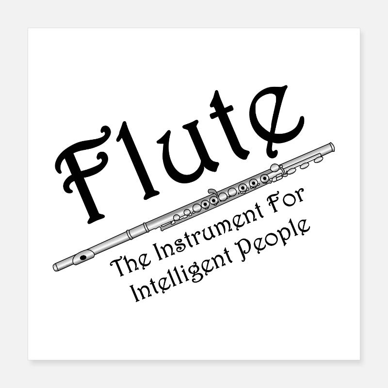 Flûte intelligente Poster 40 x 40 cm