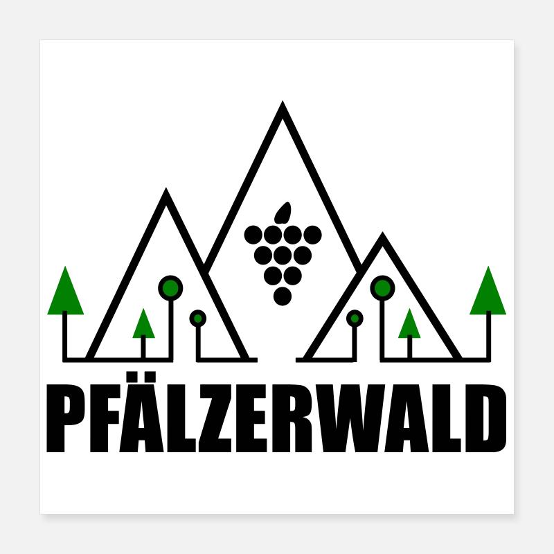 Forêt du Palatinat Poster 40 x 40 cm