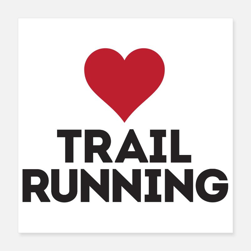 J’adore le trail running Poster 40 x 40 cm