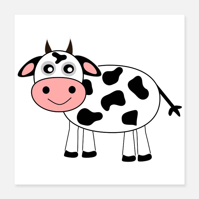 Cow Poster 16" x 16" (40x40 cm)