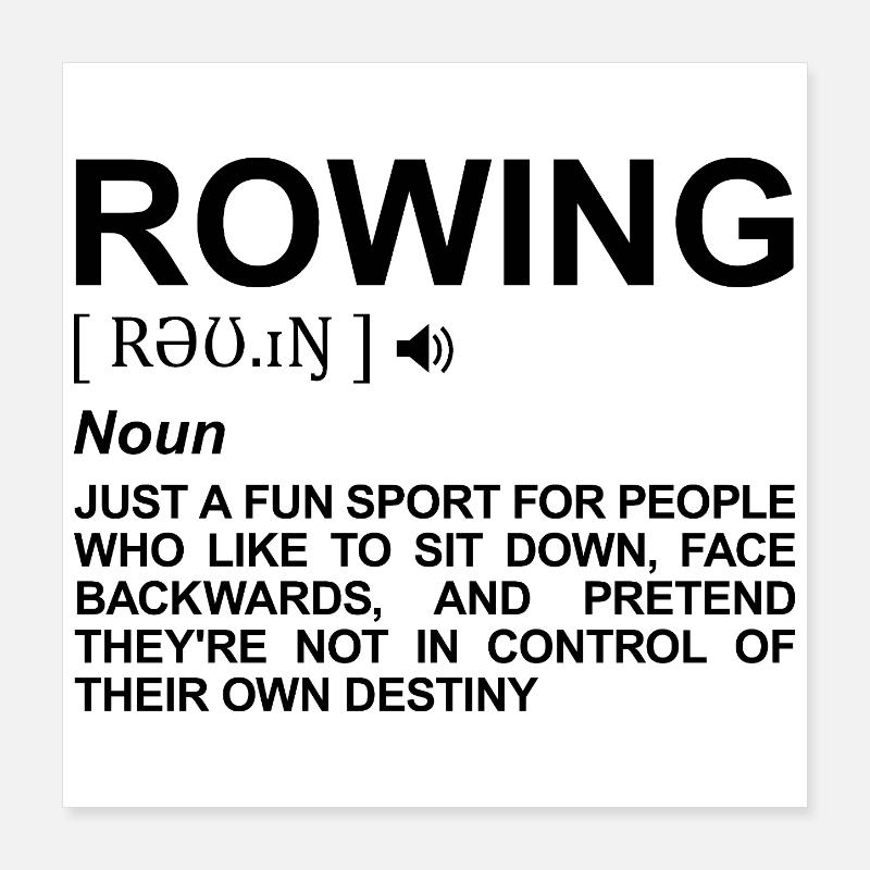 Signification de l’aviron Poster 40 x 40 cm