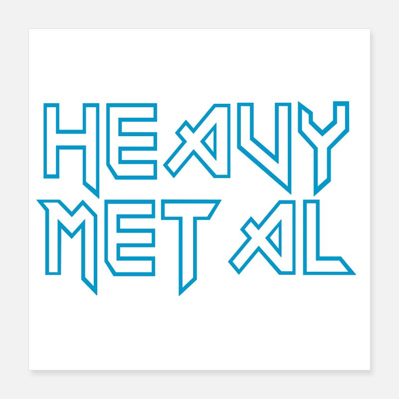 métal lourd Poster 40 x 40 cm