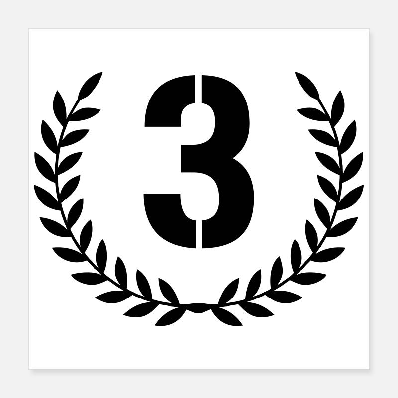 3 Kranz Poster 40x40 cm