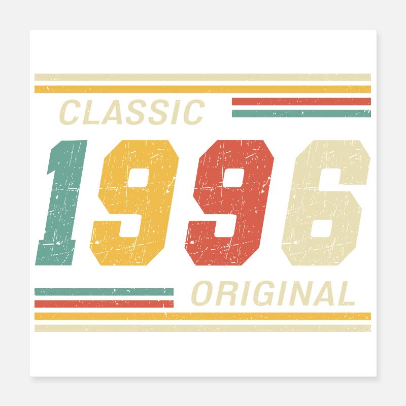 1996 - Original classique Poster 40 x 40 cm