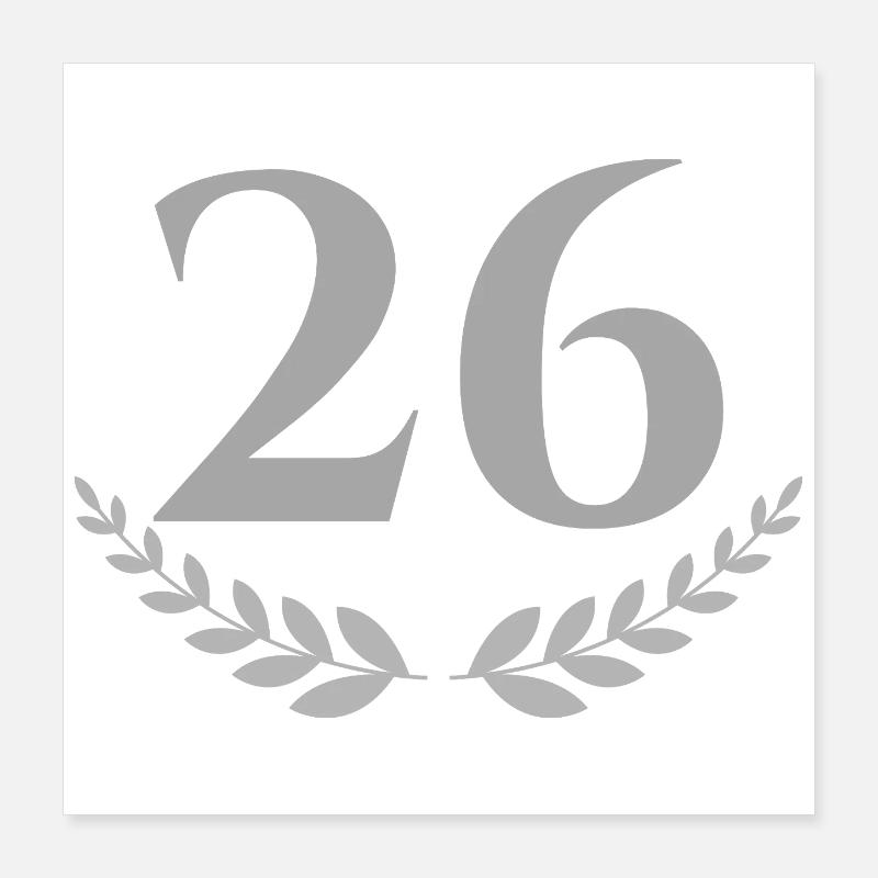 26 Poster 40x40 cm