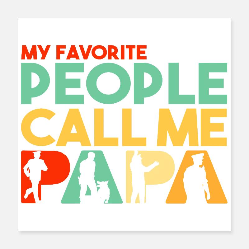 Conception de la définition des agents de patrouille Poster 40 x 40 cm