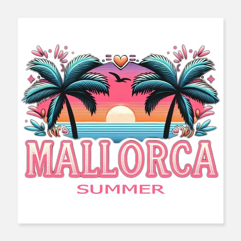 Mallorca Poster 40x40 cm