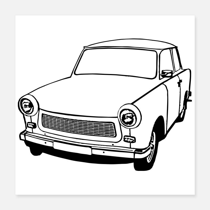 Trabant , Ostalgie , DDR Kult , Oldtimer (25) Poster 40x40 cm