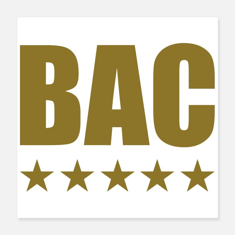 BAC Poster 40 x 40 cm