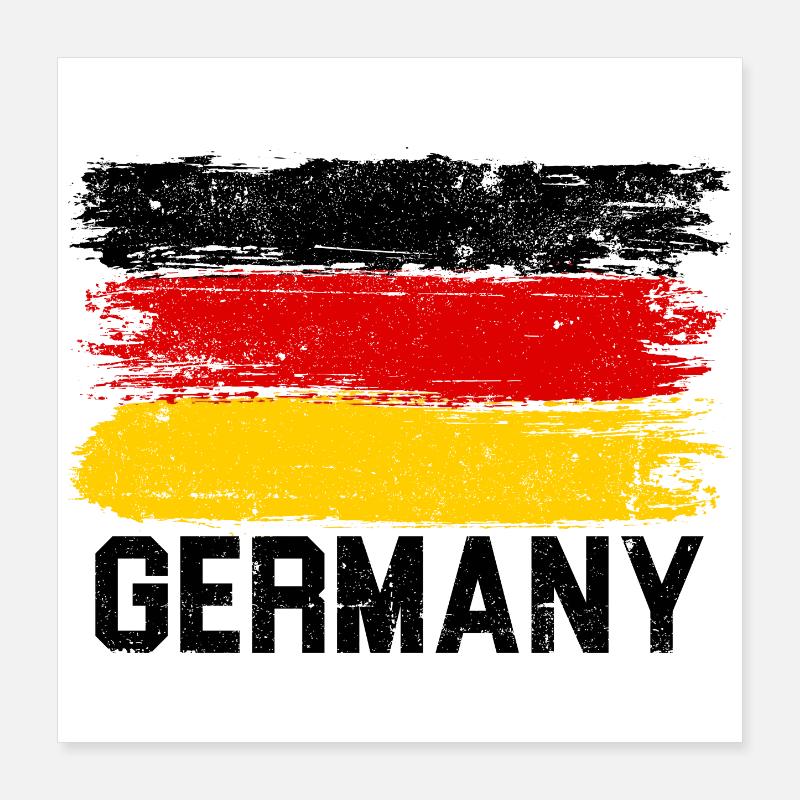 Éclaboussure rouge jaune vif Poster 40 x 40 cm