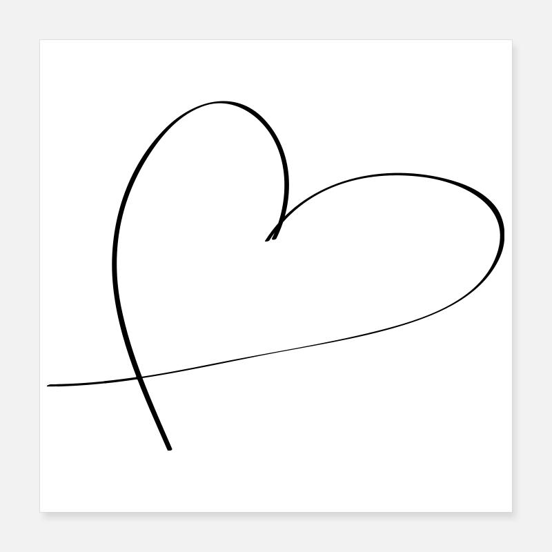 heart Poster 16" x 16" (40x40 cm)